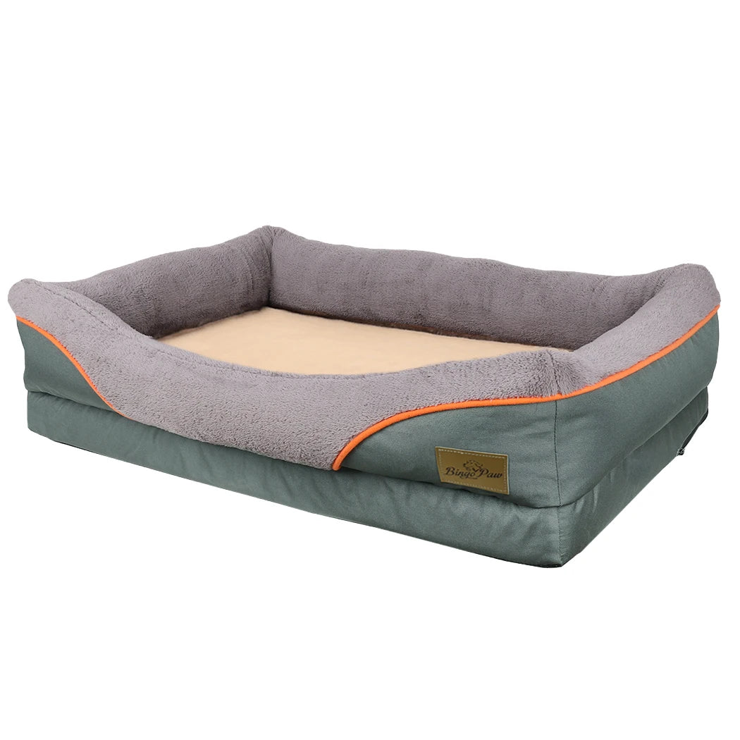 Heavy Duty Large Orthopedic Pet Bed Soft Cushion Foam Waterproof Sofa Dog Bed 