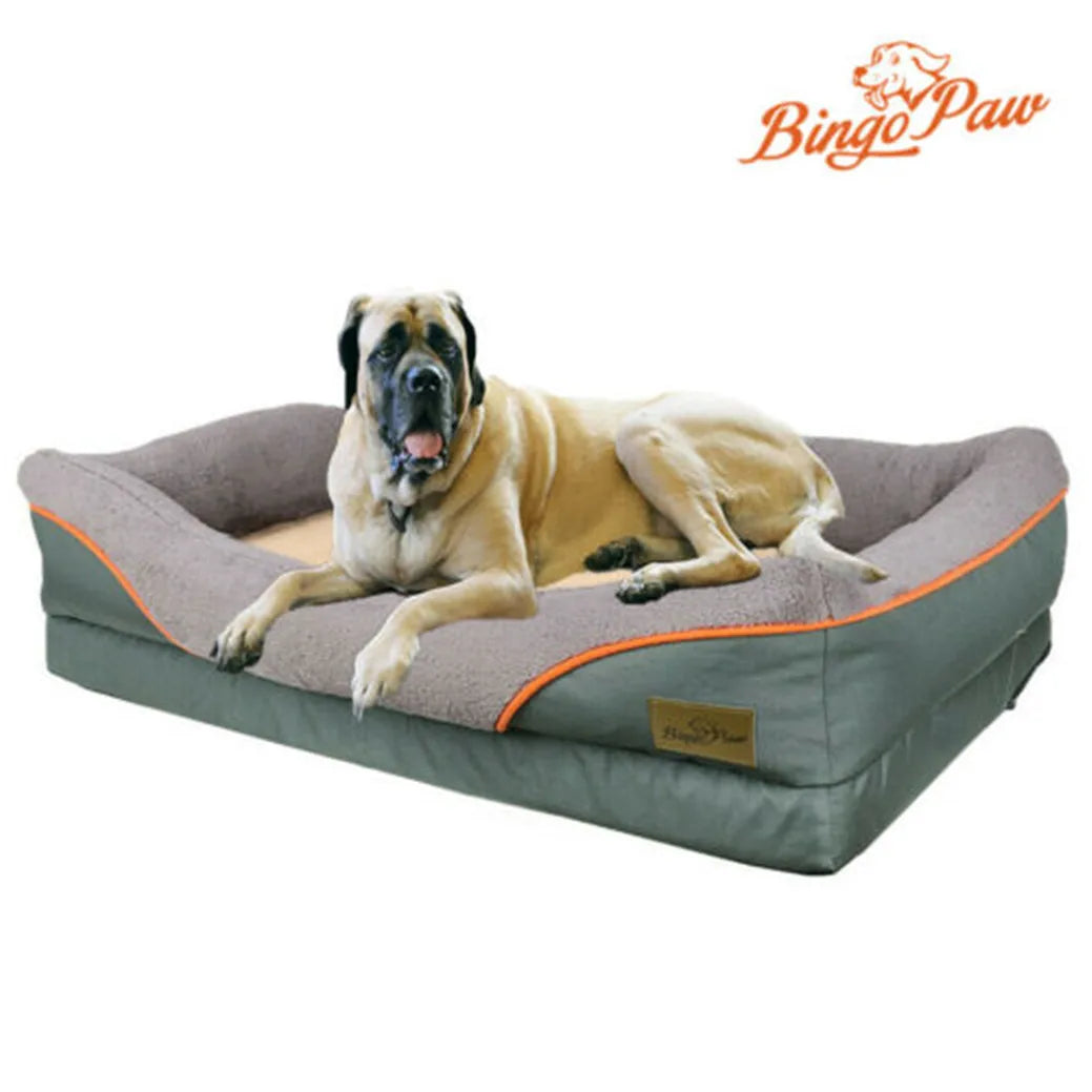 Heavy Duty Large Orthopedic Pet Bed Soft Cushion Foam Waterproof Sofa Dog Bed 